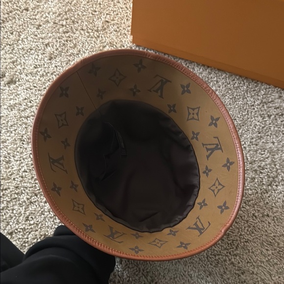 Louis Vuitton Monogram Bucket Hat in Brown and Tan - Picture 4 of 4